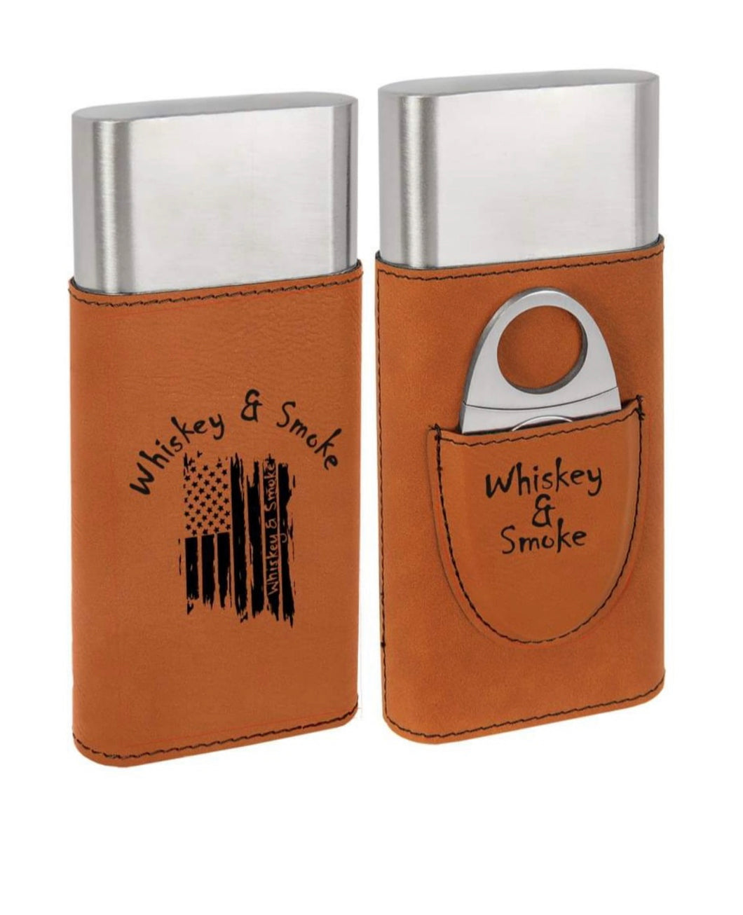 Whiskey & Smoke Cigar Holder w/ Cutter