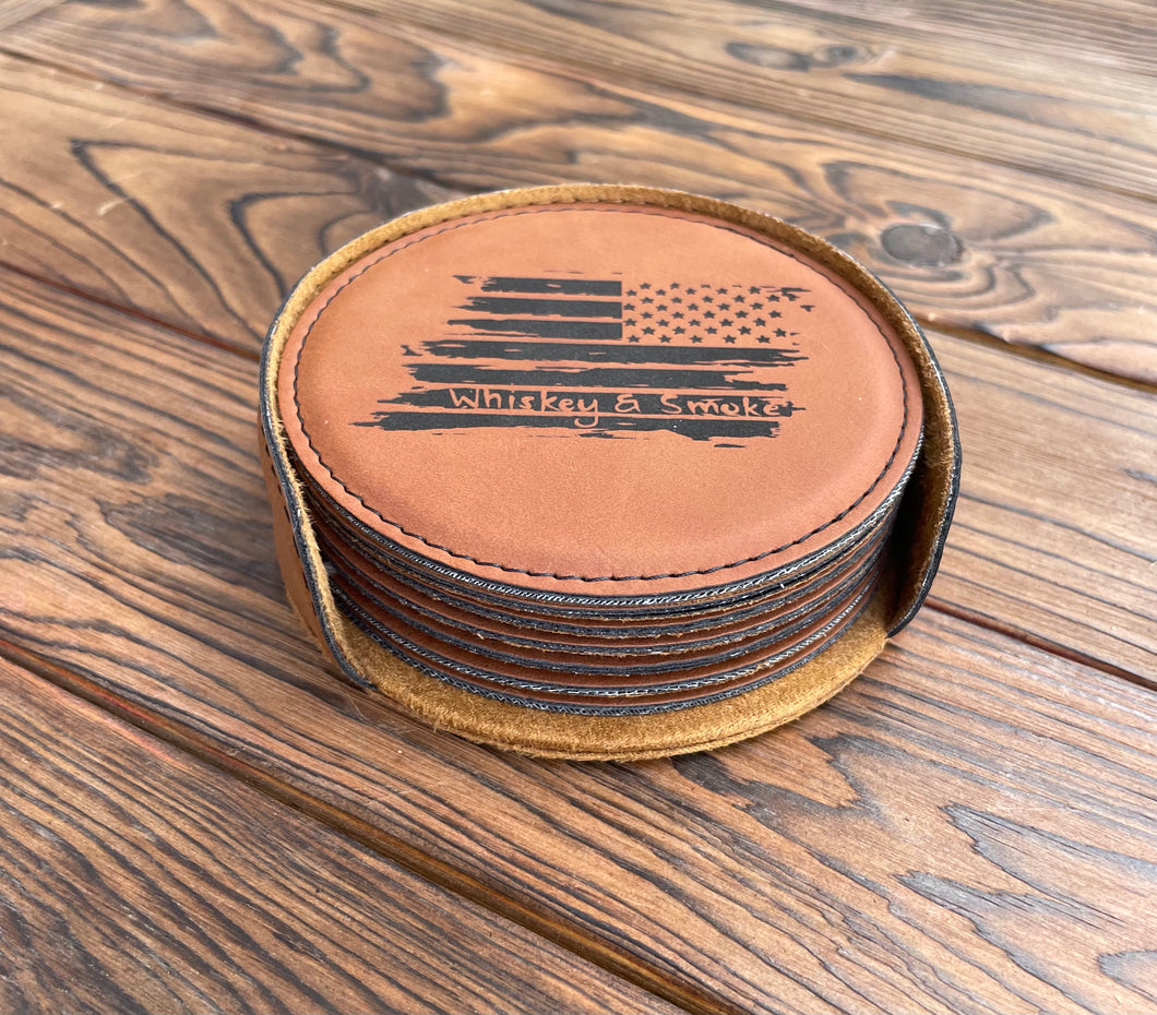 Whiskey & Smoke Coaster Set